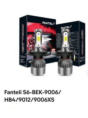 LED Headlight Bulbs S6-BTK-9006/HB4/9012/9006XS 6000K-6500K IP68 Waterproof